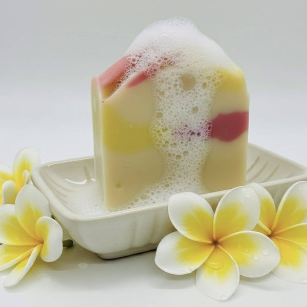 Plumeria Blooms Handmade Soap Bar VEGAN Spring Summer Scent