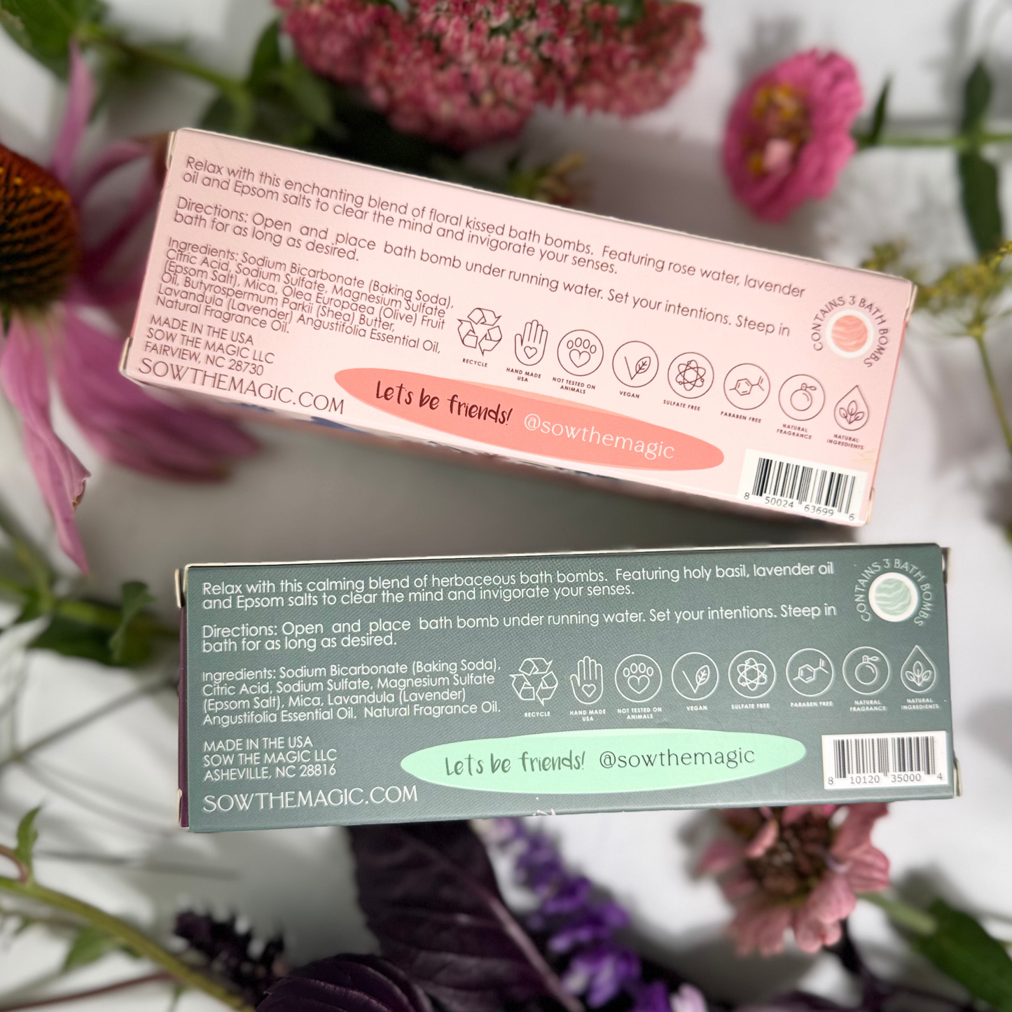 Moon Phase Flower Power Bath Bomb Trio